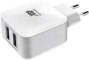 Сетевое зарядное устройство BORASCO 2USB, 2,1A, белое (20647) купить по низкой цене в интернет-магазине ТехноВидео