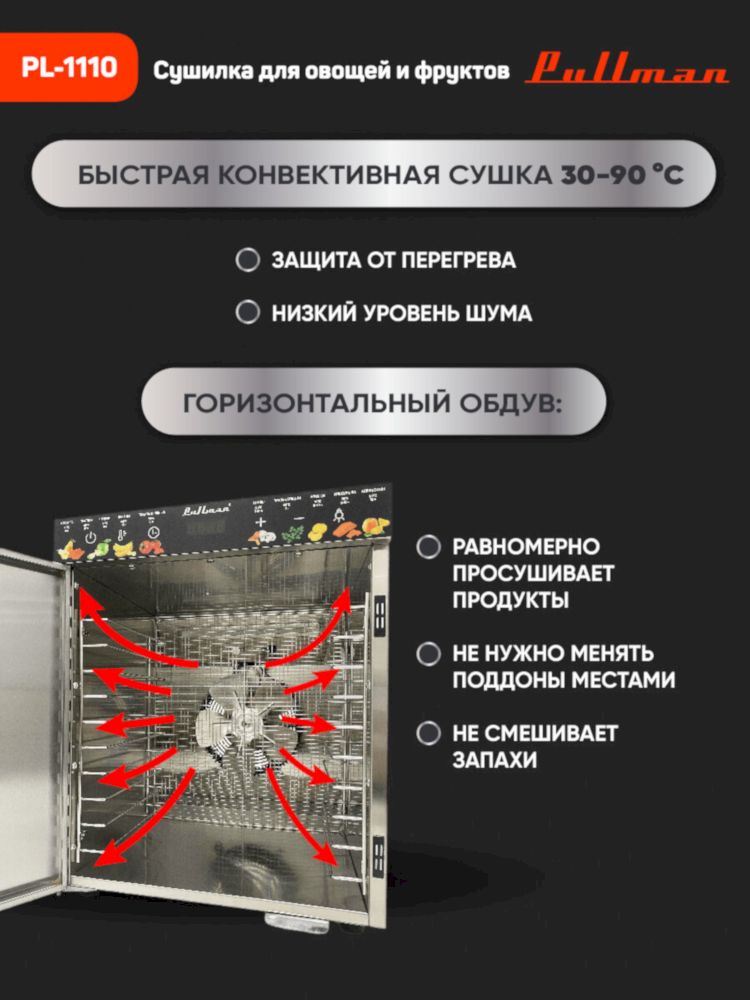 Сушилка для овощей Pullman PL-1110