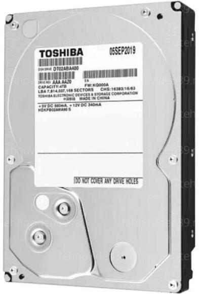 Жесткий диск Toshiba 4000Gb (4TB) 128Mb SATA3 (6Gb/s) (DT02ABA400) купить по низкой цене в интернет-магазине ТехноВидео