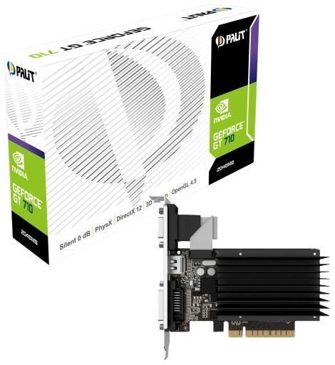 Видеокарта Palit GeForce GT 710 2048MB 64 bit sD3 passive LP (NEAT7100HD46H)