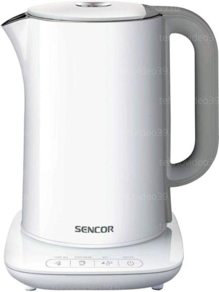 Электрический чайник Sencor SWK 1591WH белый купить по низкой цене в интернет-магазине ТехноВидео