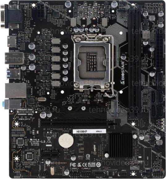 Материнская плата Biostar LGA1700 (Gen.12) (H610MHP) Intel B610 (for CPU: Intel 12-th Gen.), 2x D купить по низкой цене в интернет-магазине ТехноВидео