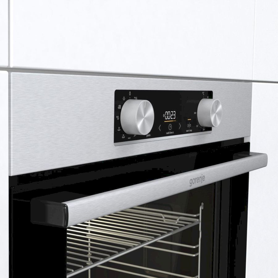 Духовой шкаф Gorenje BO6735E02XK, серебристый