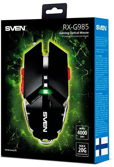 Игровая мышь Sven RX-G985 USB black (SV-015992)
