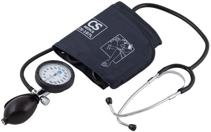 Измеритель артериального давления CS Medica CS-107 L механический (манометр совмещен с грушей)