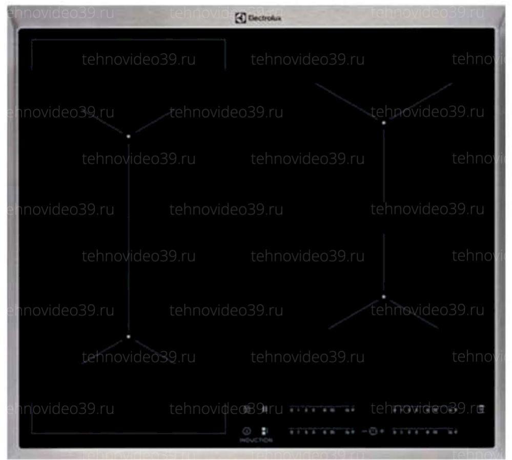 Индукционная варочная поверхность Electrolux EIV 6340X Bridge 600 SLIM-FIT серебристый купить по низкой цене в интернет-магазине ТехноВидео