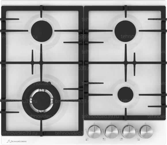Газовая варочная поверхность Schaub Lorenz SLK GW6555 белый купить по низкой цене в интернет-магазине ТехноВидео