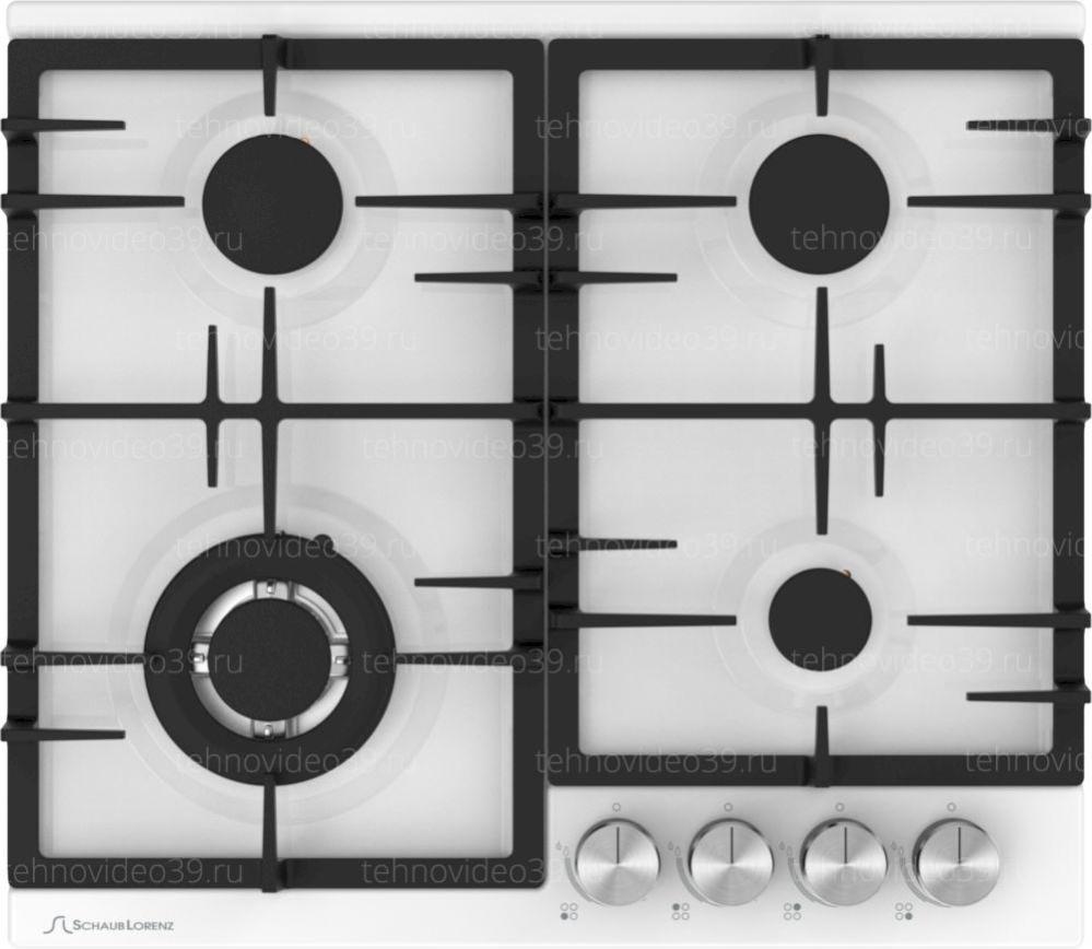 Газовая варочная поверхность Schaub Lorenz SLK GW6555 белый купить по низкой цене в интернет-магазине ТехноВидео