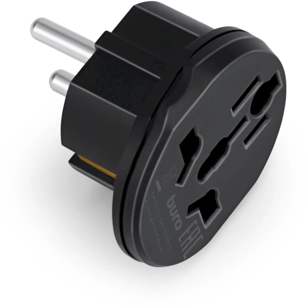 Переходник ЕВРОВИЛКА Buro BU-PA01-B 10А