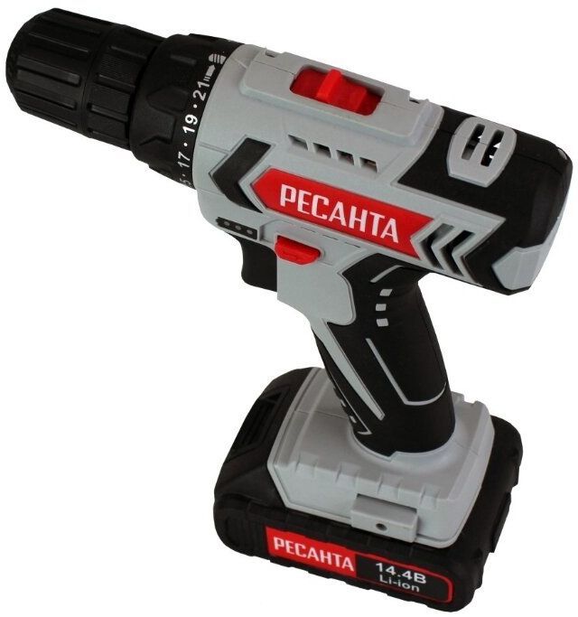 Дрель-шуруповерт аккумуляторная Ресанта ДА-14-2Л (75/14/3)