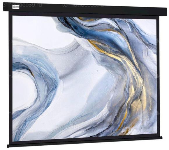 Экран Cactus Wallscreen CS-PSW-180X180-BK настенно-потолочный рулонный черный купить по низкой цене в интернет-магазине ТехноВидео
