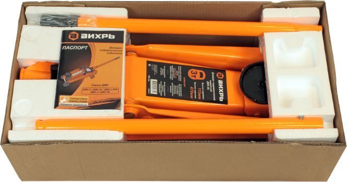 Домкрат Вихрь гидравлический подкатной ДМК-3Б (3 т, 115-470 мм, быстрый подъём) (73/5/4/3)