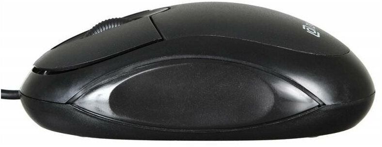 Мышь Оклик 105S черный оптическая (800dpi) USB для ноутбука (2but)