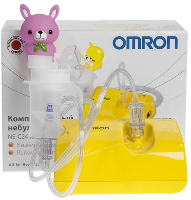 Ингалятор компрессорный Omron NE-C24 Kids (NE-C801S-KDRU) детский