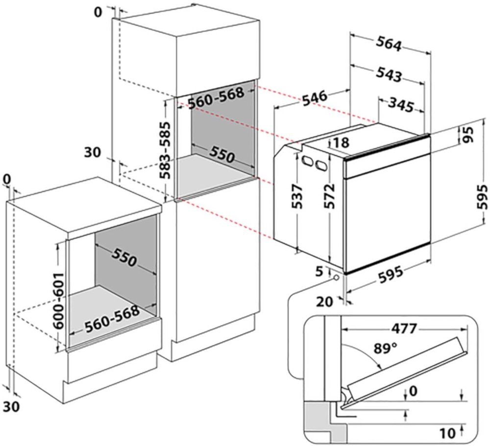 Духовой шкаф Whirlpool W9I OM2 4S1H