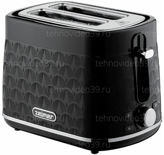 Тостер Zelmer ZTS8010 черный купить по низкой цене в интернет-магазине ТехноВидео