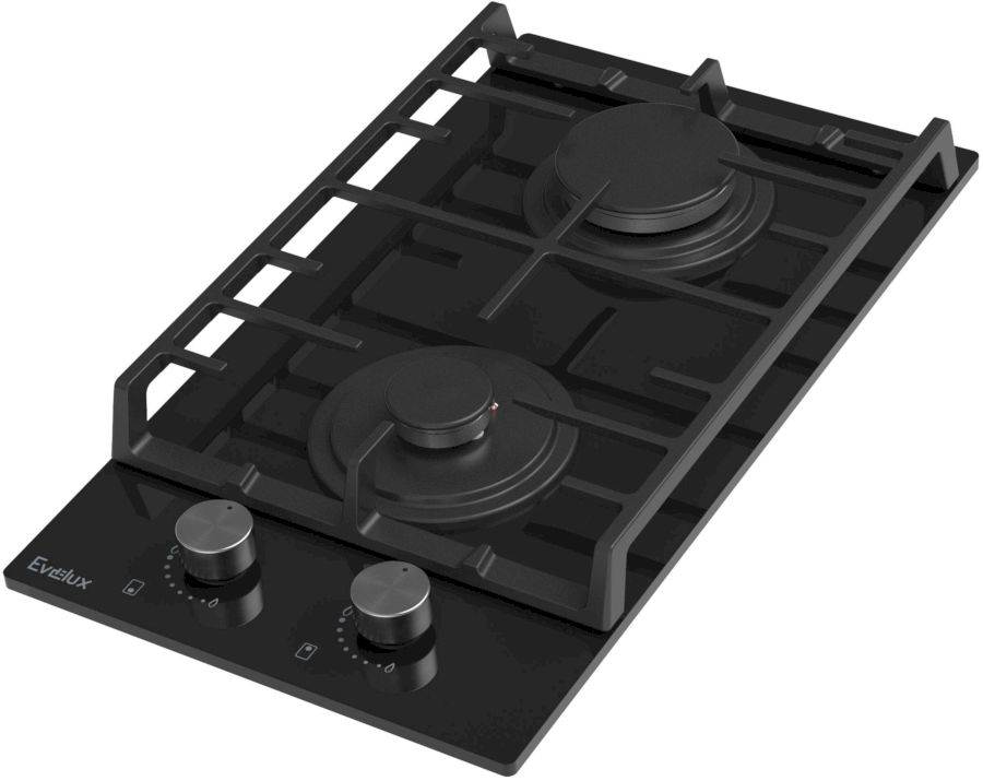Газовая варочная поверхность Evelux HEG 300 BG, черный