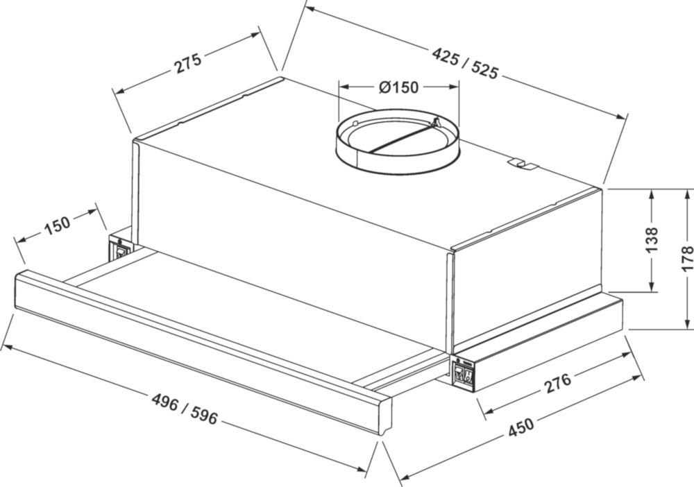 Вытяжка Eleyus CCN L 14 150 50 WH белый