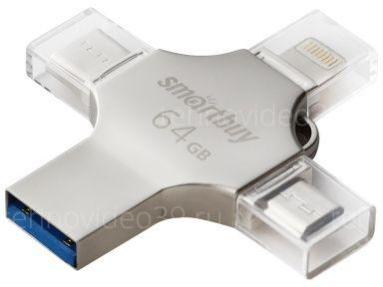 USB 3.0 Smartbuy 64GB MC15 Metal Quad (SB064GBMC15) купить по низкой цене в интернет-магазине ТехноВидео