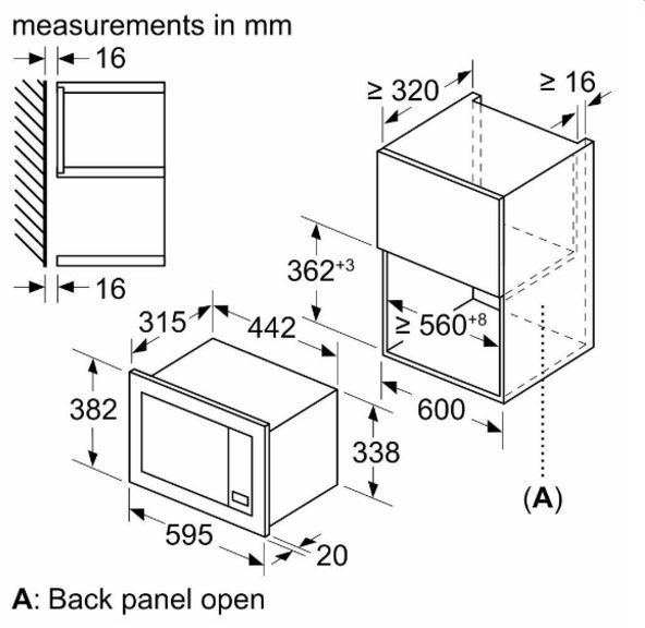 Встраиваемая микроволновая печь Bosch BFL623MB3