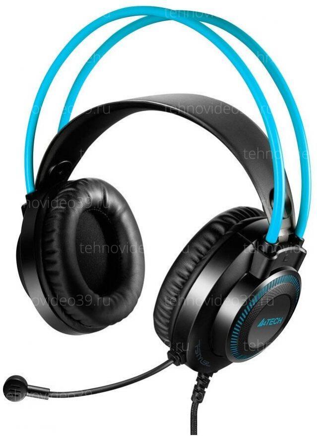 Гарнитура A4Tech Gaming headset Fstyler FH200i серый/синий купить по низкой цене в интернет-магазине ТехноВидео