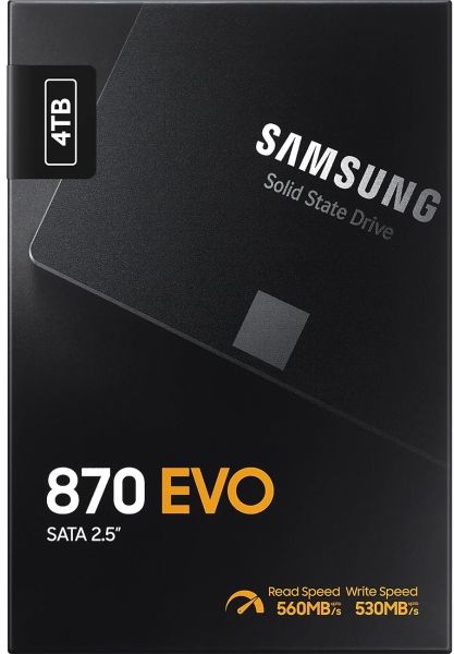 Жесткий диск SSD 4000Gb Samsung 870 EVO MZ-77E4T0BW)