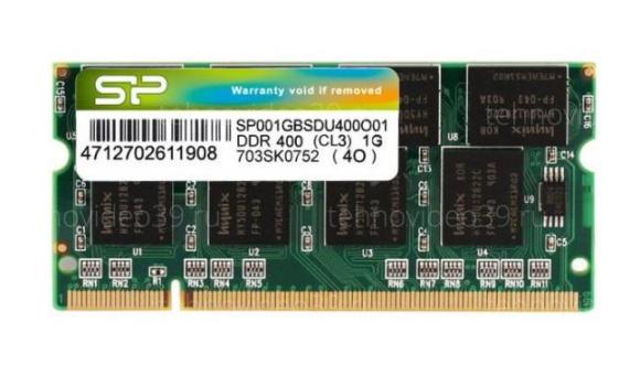 Модуль памяти SODIMM DDR-400 (PC-3200) 1Gb 'SILICON POWER' CL-3 Retail-Blister (SP001GBSDU400O01) купить по низкой цене в интернет-магазине ТехноВидео