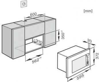 Встраиваемая микроволновая печь Miele M 2230 OBSW (черный)