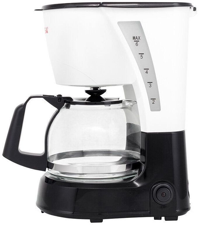 Кофеварка Aresa AR-1609 черный/белый