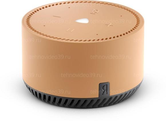 Умная колонка Яндекс Станция Лайт с голосовым помощником Алиса, бежевый (YNDX-00025B) купить по низкой цене в интернет-магазине ТехноВидео