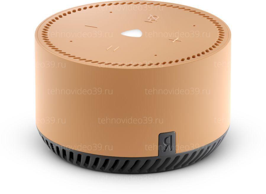 Умная колонка Яндекс Станция Лайт с голосовым помощником Алиса, бежевый (YNDX-00025B) купить по низкой цене в интернет-магазине ТехноВидео