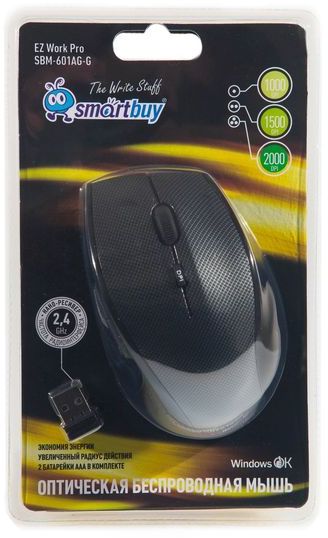 Мышь Smartbuy 601AG серый карбон (SBM601AG-G) / 40