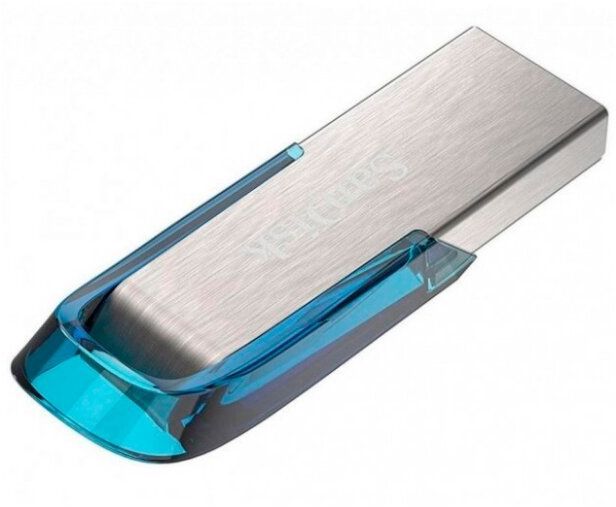 USB Flash SanDisk USB3.0 Flash Drive 32Gb Ultra Flair (SDCZ73-032G-G46B), серебристый/голубой