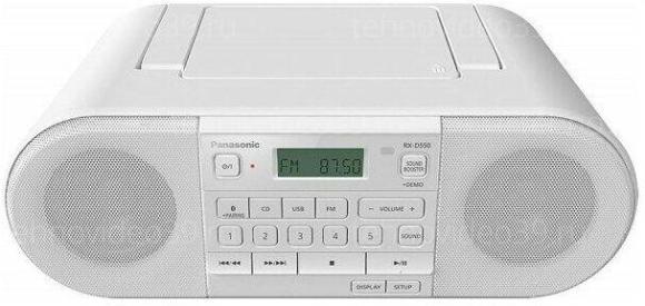 Магнитола Panasonic RXD550GSW белая купить по низкой цене в интернет-магазине ТехноВидео