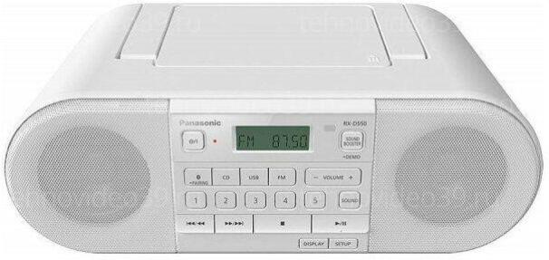 Магнитола Panasonic RXD550GSW белая купить по низкой цене в интернет-магазине ТехноВидео
