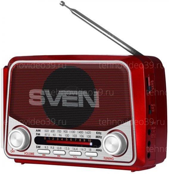Радиоприемник SVEN SRP-525 красный (SV-017163) купить по низкой цене в интернет-магазине ТехноВидео