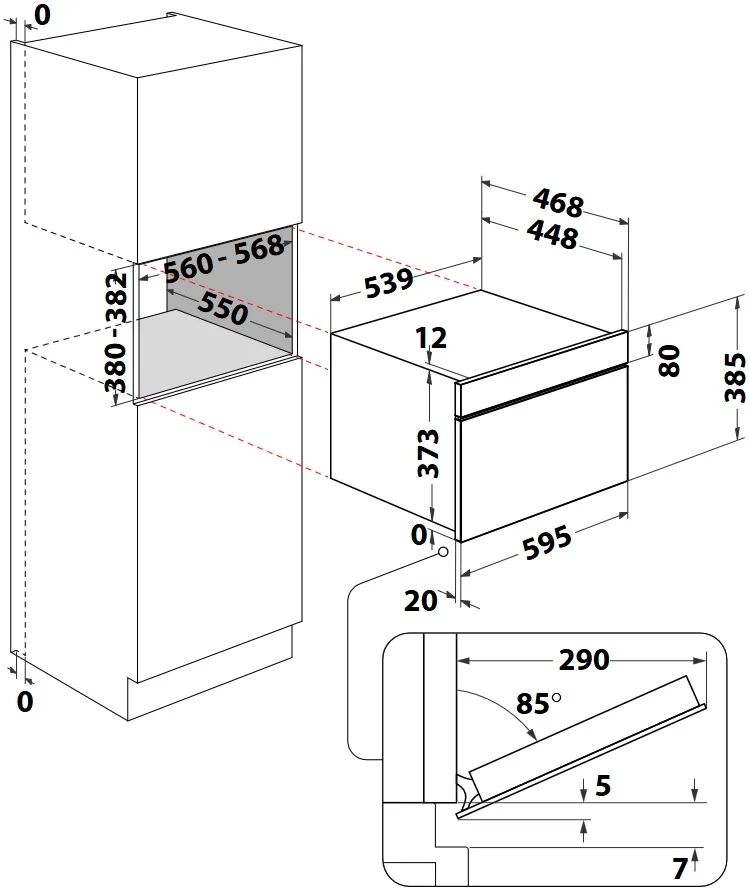 Встраиваемая микроволновая печь Whirlpool WMD44ME