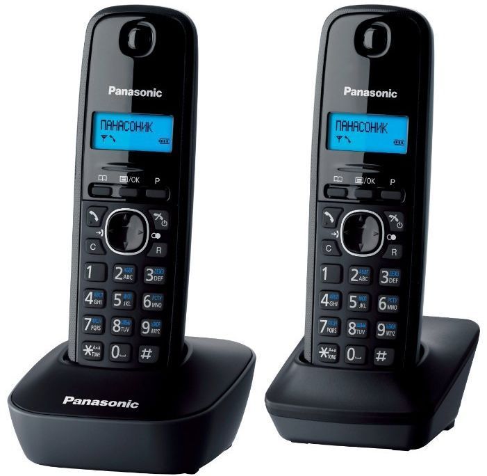 Телефон Panasonic KX-TG1612RUН 2 трубки