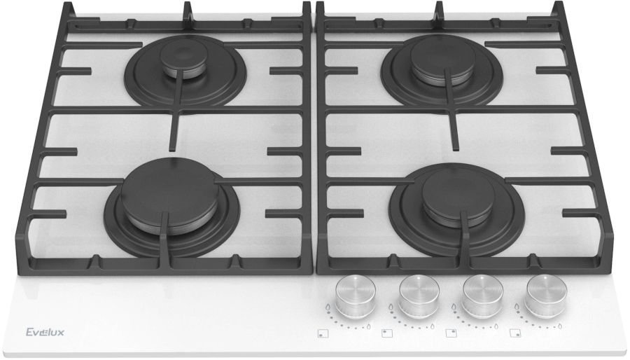 Газовая варочная поверхность Evelux HEG 600 WG, белый