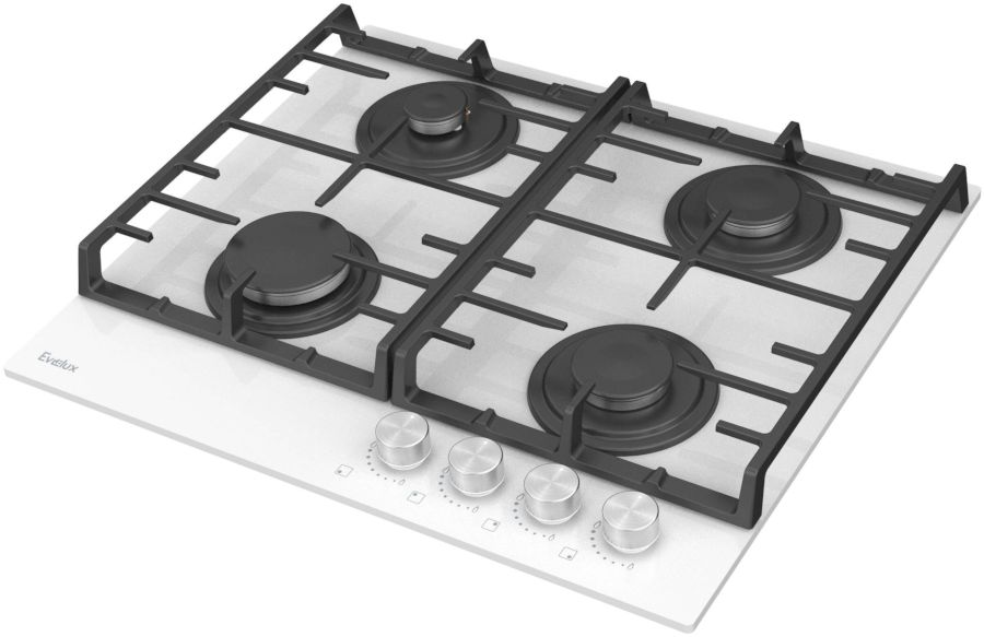 Газовая варочная поверхность Evelux HEG 600 WG, белый