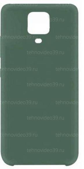 Чехол-накладка для Xiaomi Redmi Note 9 Pro/9S, силикон/бархат, темно-зелёный (11022021) купить по низкой цене в интернет-магазине ТехноВидео