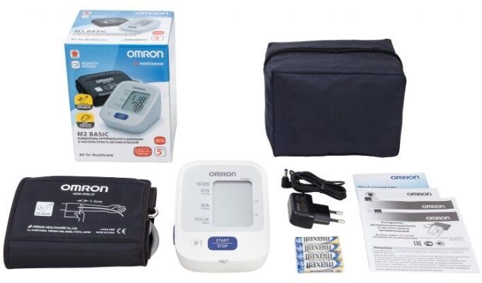 Измеритель артериального давления Omron автоматический (тонометр) M2 Basic (HEM-7121-АLRU) Ада