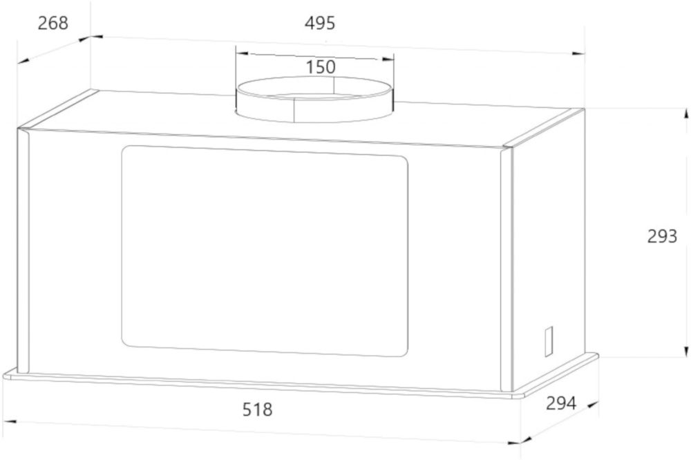 Вытяжка Holberg Bin 600X
