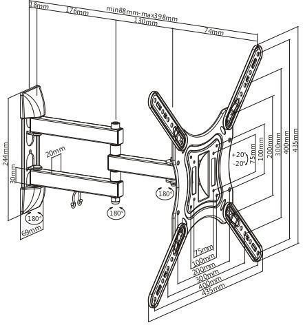 Кронштейн для телевизора Ultramounts UM 870W