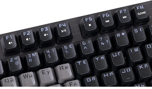 Клавиатура A4Tech Bloody B500N серый USB for gamer LED