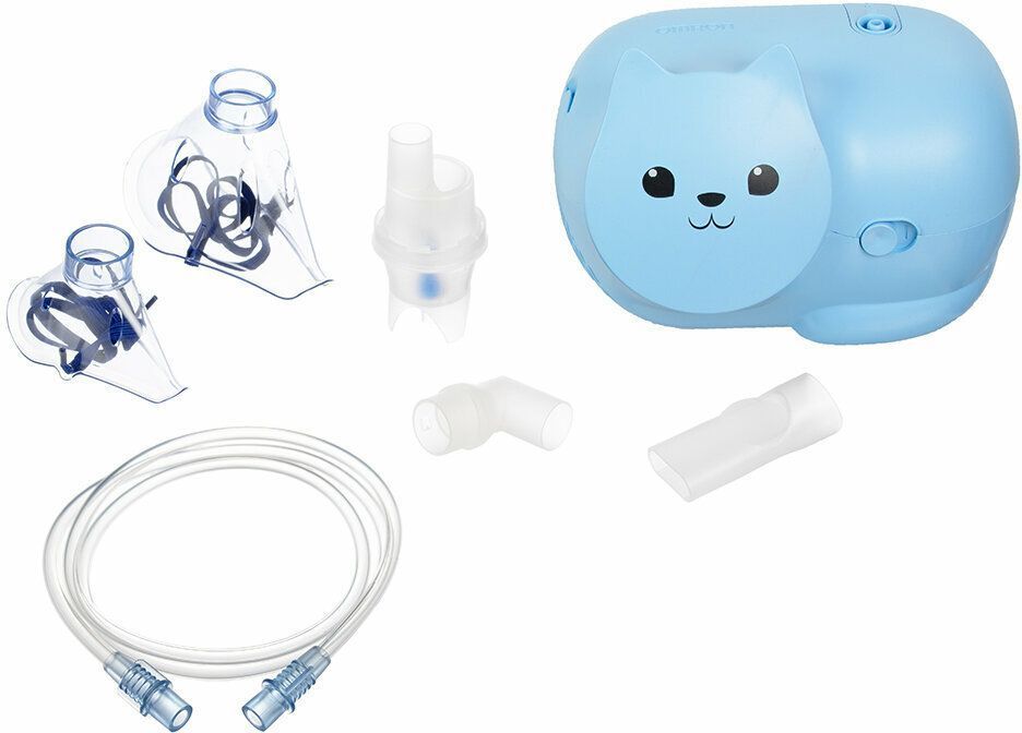 Ингалятор компрессорный Omron Neko Kat (KRU) детский (голубой)