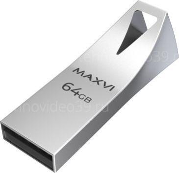 USB Flash Drive Maxvi MK2 64GB metallic silver (FD64GBUSB20C10MK2) купить по низкой цене в интернет-магазине ТехноВидео