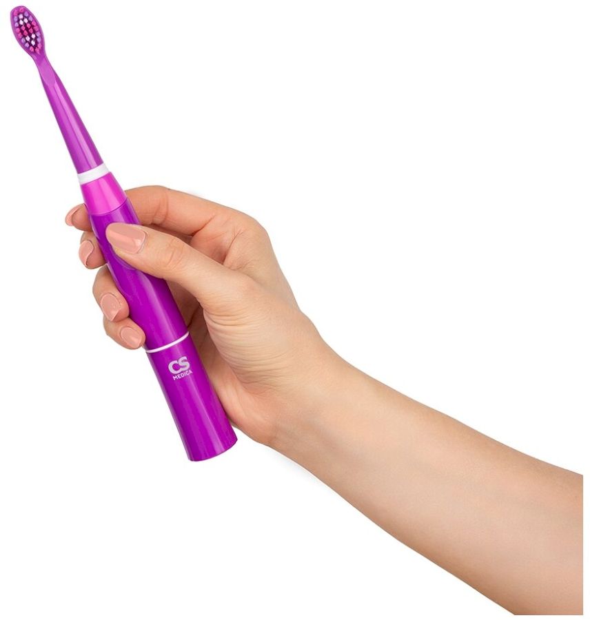Электрическая зубная щетка CS Medica CS-999-F (фиолетовая)