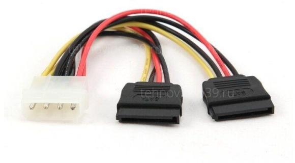 Кабель Gembird 2*Serial ATA 30 cm power cable (CC-SATA-PSY-0.3M) купить по низкой цене в интернет-магазине ТехноВидео