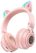 Наушники беспроводные Borofone BO18 Cat (Pink)